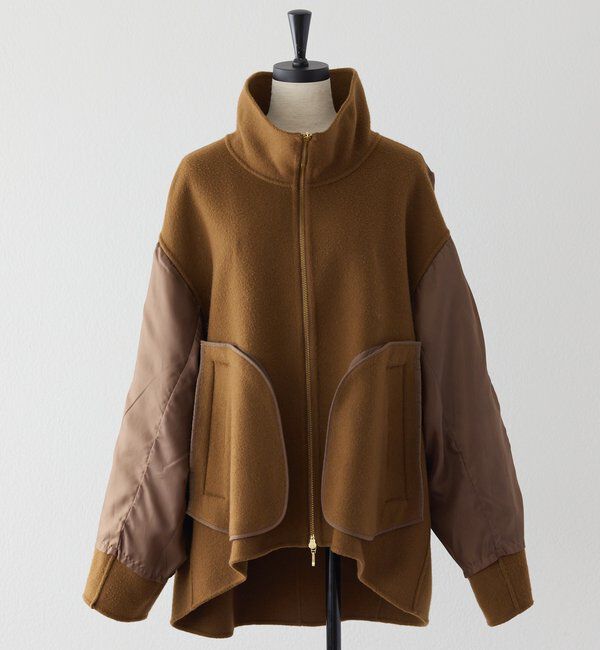  「【ハンサムな着こなしに】スタンドZIPリバーコート」|その他|