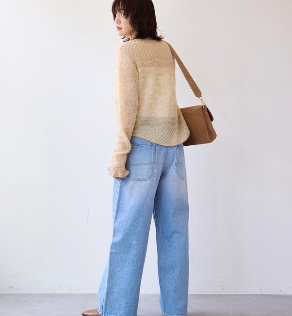  「【MONN.:.(モン)】ルーズペインターデニム」|デニム|