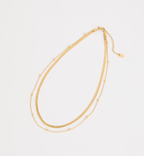  「【R.good(アールドットグッド)】レイヤードショートネックレス」|ブローチ・コサージュ|