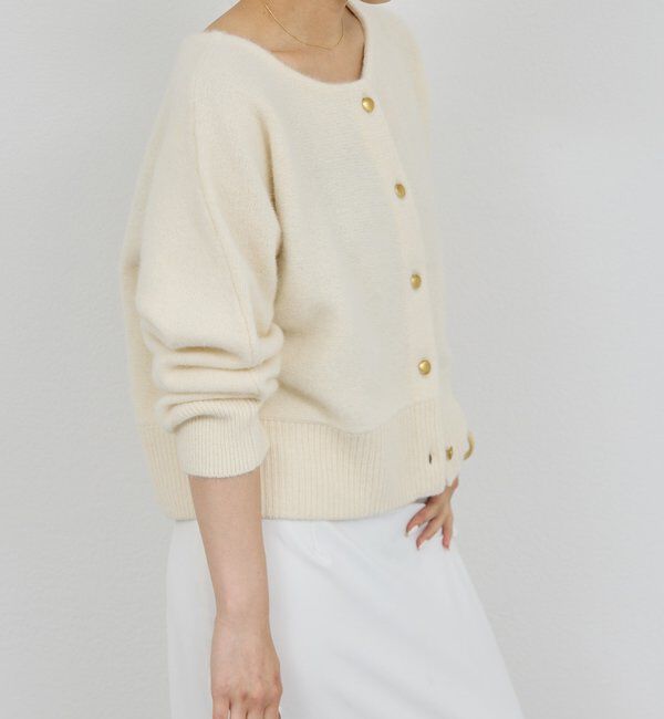  「【前後2WAY】ファーウールショートカーデ」|ニット・セーター|