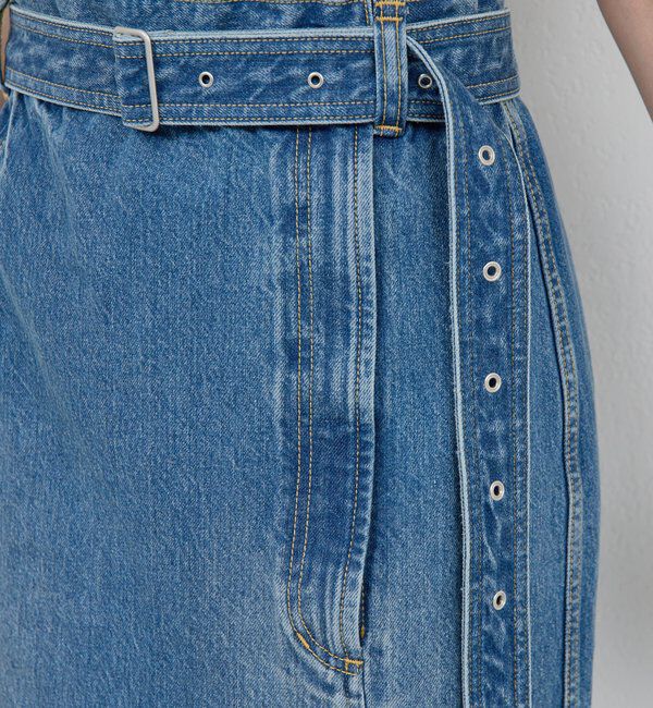  「【PEAS】スリットデニムスカート」|スカート|