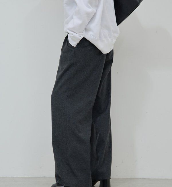  「タックワイドストレートパンツ」|チノ|