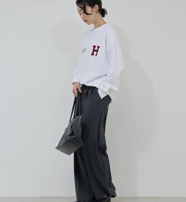  「タックワイドストレートパンツ」|チノ|