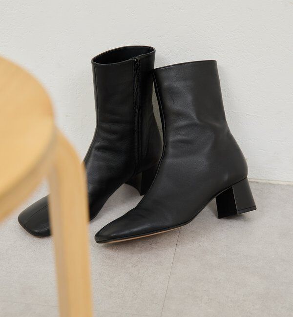  「【2.718】スクエアショートブーツ」|ショートブーツ|