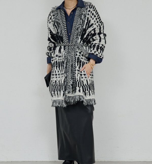  「【25th記念アイテム】フリンジニットガウン」|ニット・セーター|