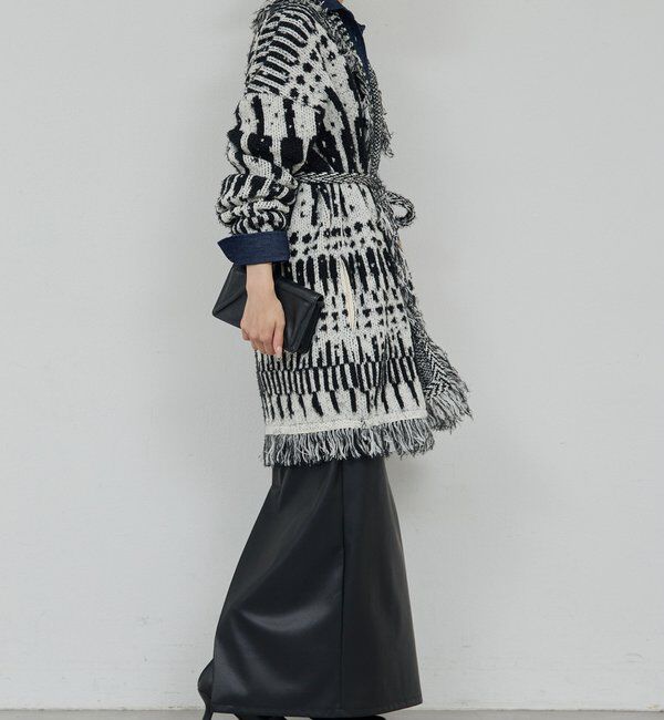  「【25th記念アイテム】フリンジニットガウン」|ニット・セーター|