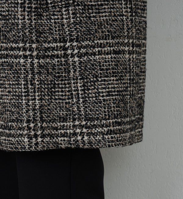  「【HERITANOVUM】 ツィードショールカラーショートコート」|その他|