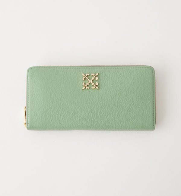  「モノグラムプレートラウンドジップウォレット」|財布|