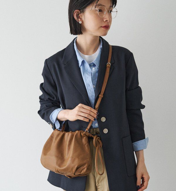  「レザー巾着4WAYショルダーバッグ」|ショルダー・メッセンジャー|