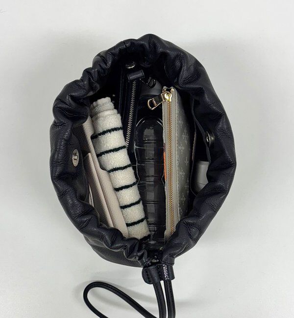  「レザー巾着4WAYショルダーバッグ」|ショルダー・メッセンジャー|