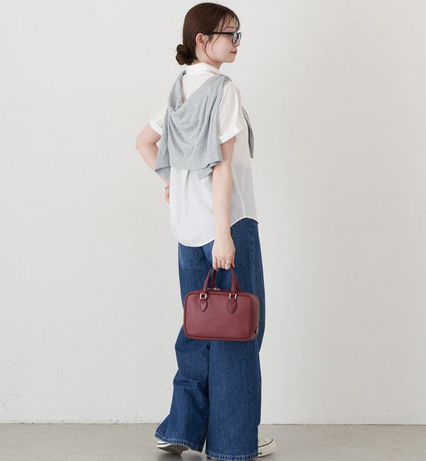  「レザー2WAYミニボストンバッグ」|ボストンバッグ|