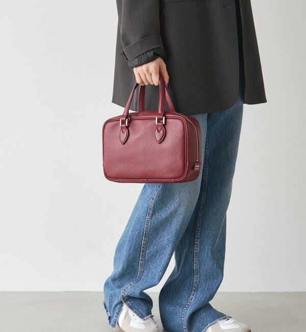  「レザー2WAYミニボストンバッグ」|ボストンバッグ|