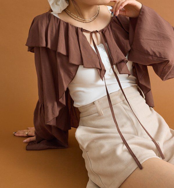  「ラッフルボレロブラウス」|シャツ・ブラウス|