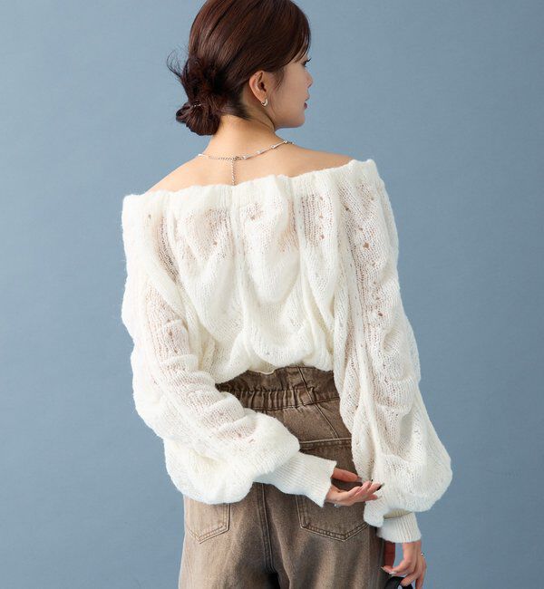  「ウェーブシアーホイップニット」|ニット・セーター|