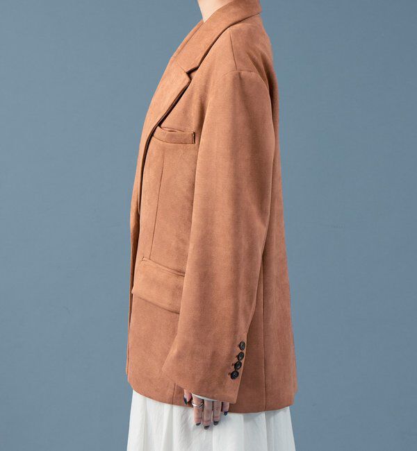  「フェイクスウェードジャケット」|テーラードジャケット|