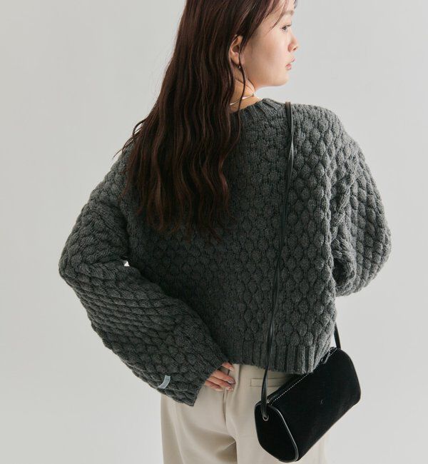  「ポコポコニットカーディガン」|カーディガン|