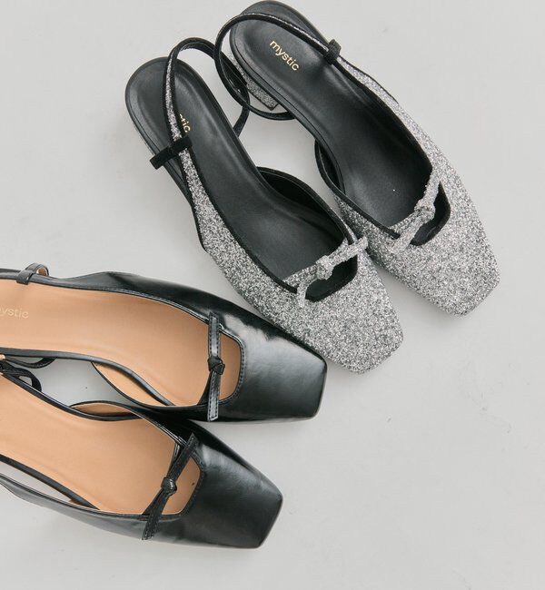  「スクエアトゥリボンパンプス」|パンプス|