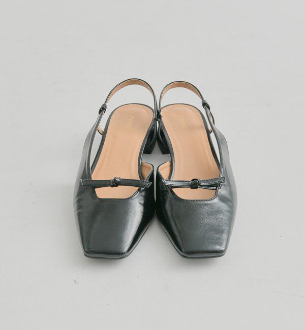  「スクエアトゥリボンパンプス」|パンプス|