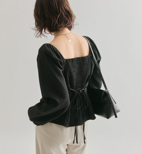  「長袖パフビスチェブラウス」|シャツ・ブラウス|