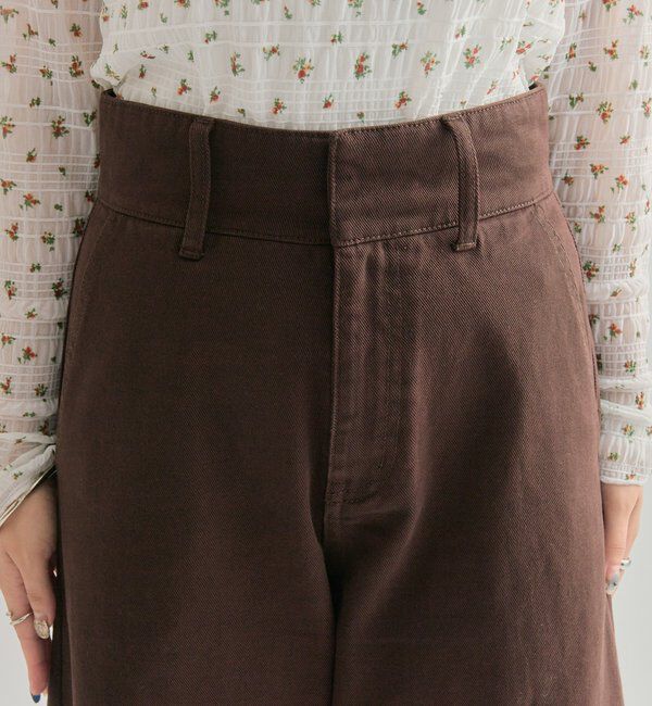  「【バックスタイルがポイント！新色ネイビー】バックシャンカーブデニム」|デニム|