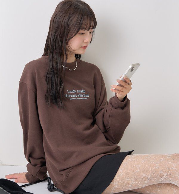  「miniロゴスウェット」|Tシャツ・カットソー|