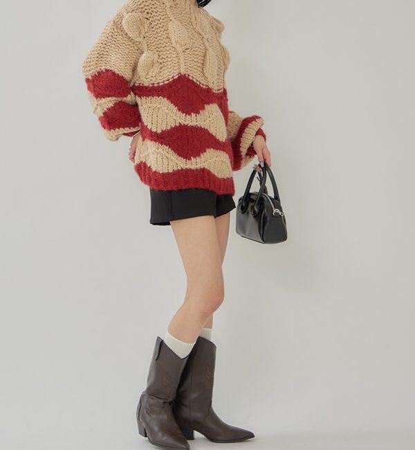  「ぽこぽこウェーブニット」|ニット・セーター|