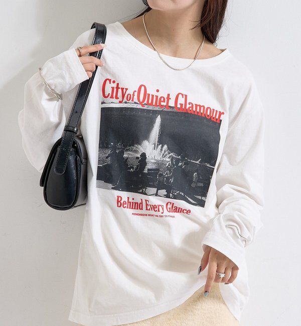  「プリントフォトロンT」|Tシャツ・カットソー|オフホワイト