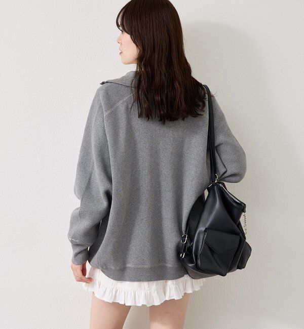  「スウェットライクヘンリーニット」|ニット・セーター|