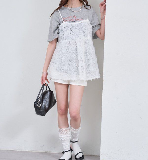  「フラワーチュールキャミチュニック」|シャツ・ブラウス|