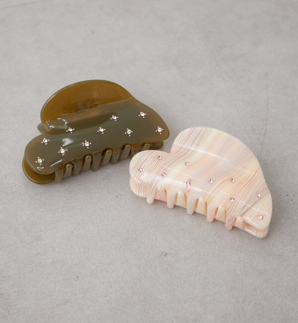  「モチーフビジューヘアクリップ」|その他|アイボリー