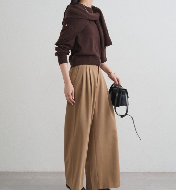  「3タックワイドパンツ」|チノ|