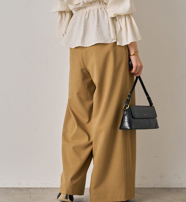  「3タックワイドパンツ」|チノ|