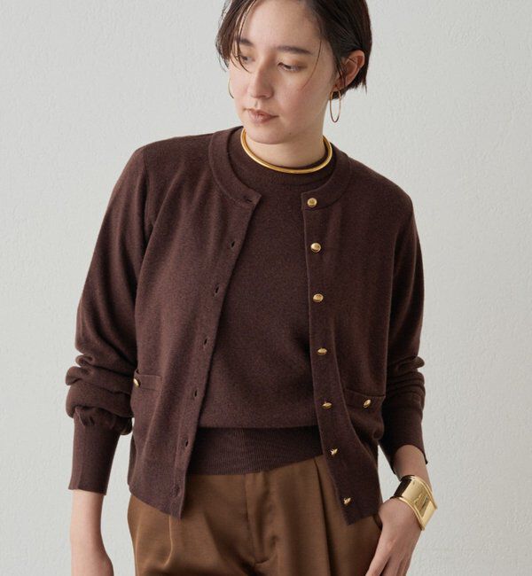  「ウールカシミヤニットカーデ」|ニット・セーター|