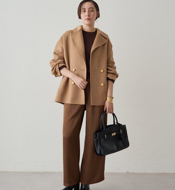  「ワイドベルトサテンパンツ 2nd」|チノ|