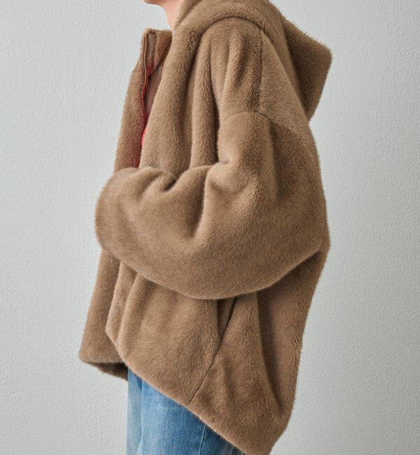  「フードフェイクファーブルゾン」|ベスト・ジレ|