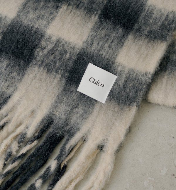  「ボリュームチェックストール/マフラー」|マフラー|