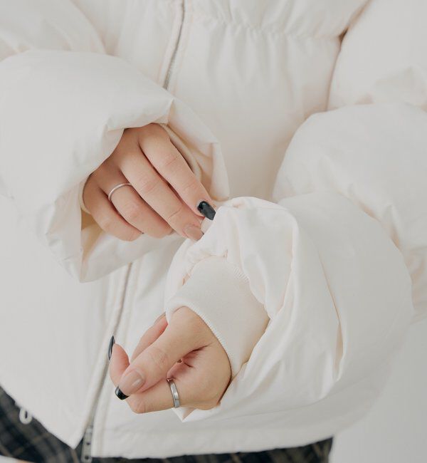  「【4色展開】ファー取り外しミドルルーズ中綿ブルゾン」|その他|