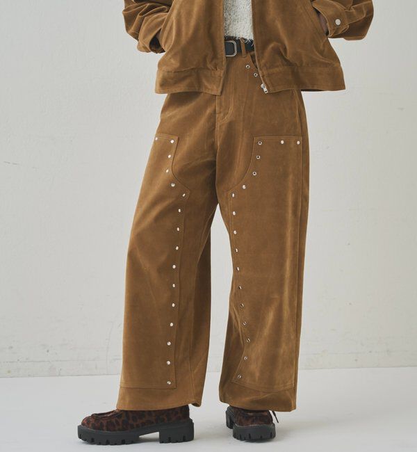  「スウェードダブルニーパンツ」|チノ|