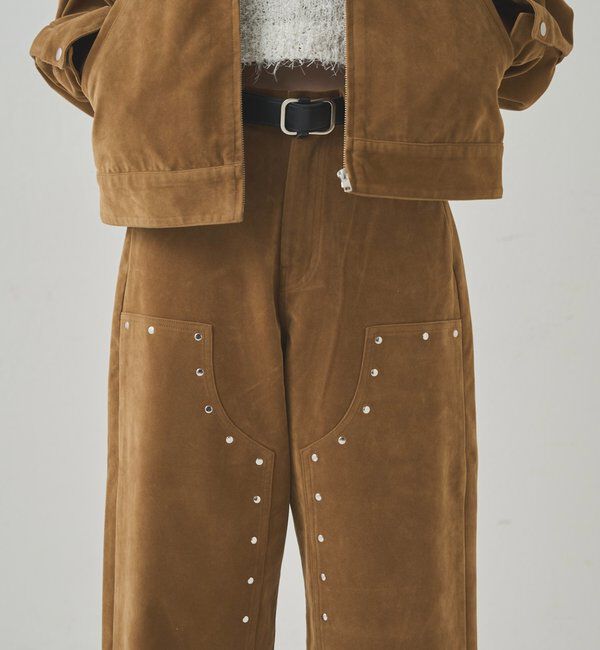  「スウェードダブルニーパンツ」|チノ|