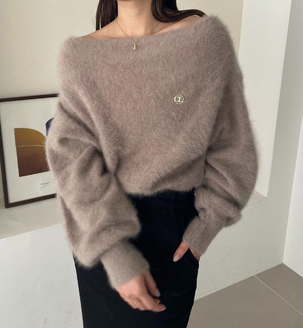  「【上質な着心地/全骨格細見え】〈C.L〉FOXカシミアドルマンニット」|ニット・セーター|