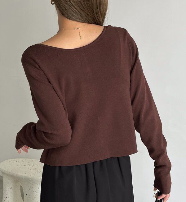  「【WEB限定】Wジップレイヤードニット」|カーディガン|