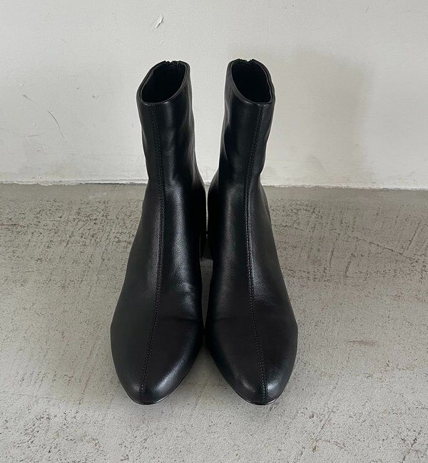  「スクエアヒールショートブーツ」|ショートブーツ|