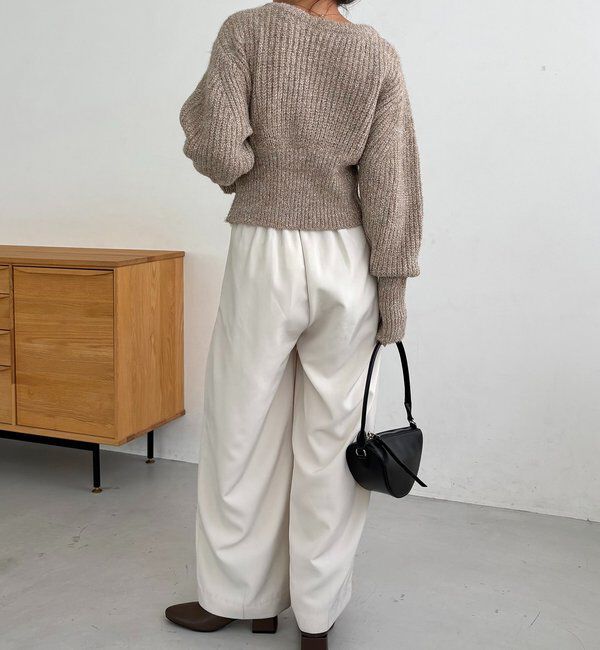  「裾ジップラメプルオーバー」|ニット・セーター|