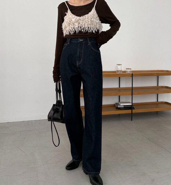  「【前後2WAY】テンセルウール袖ギャザーロンT」|Tシャツ・カットソー|