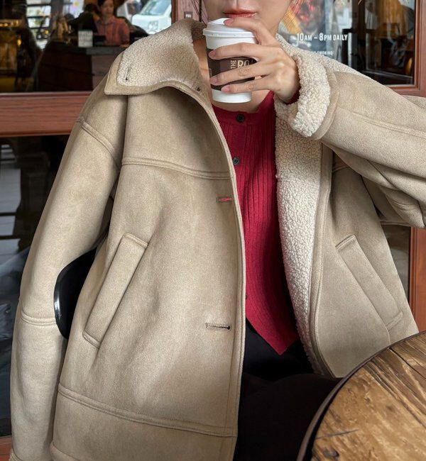  「スエードボアミドルコート」|その他|