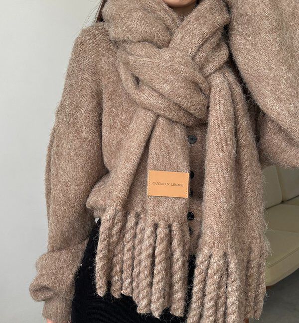  「モヘア起毛マフラー」|マフラー|