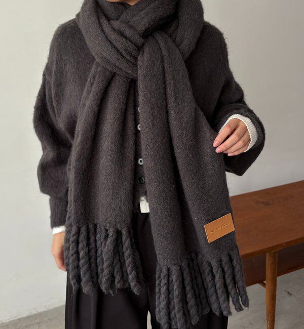  「モヘア起毛マフラー」|マフラー|