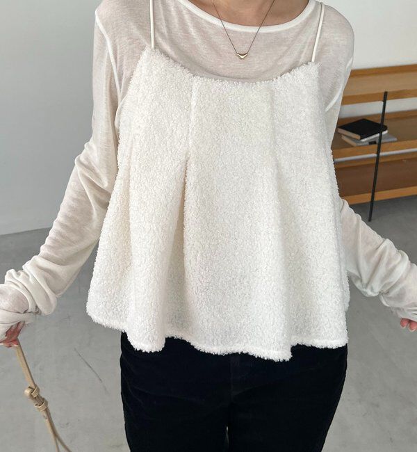  「ボアフレアキャミ」|シャツ・ブラウス|