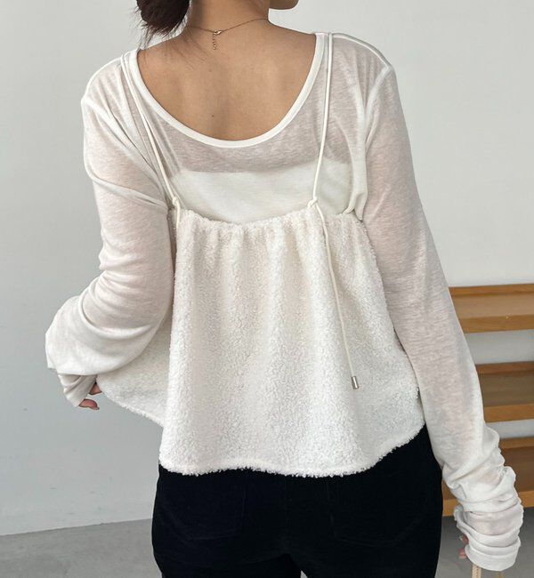  「ボアフレアキャミ」|シャツ・ブラウス|