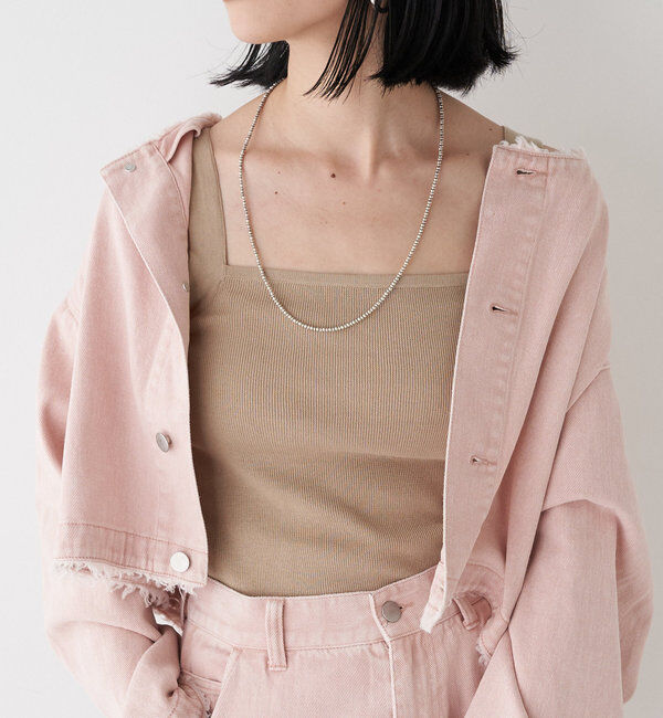  「【SHENERYの名品インナー】総針ニットキャミソール」|ニット・セーター|